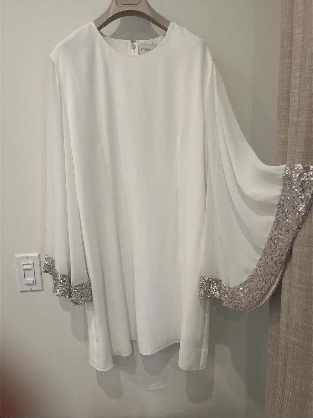 Stunning Designer above the knee, wedding, vow renewal or prom dress.